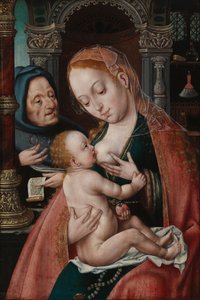 Den heliga familjen av Joos van Cleve