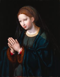 Jungfru Maria i bön av Joos van Cleve