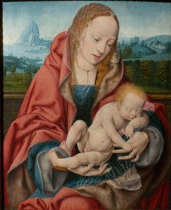 Jungfrun med det sovande barnet, ca 1510-1520. av Joos van Cleve