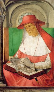 Porträtt av Sankt Hieronymus (347-420) c.1475 (panel)