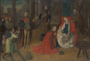 Tillbedjan av Magi, ca. 1465. av Joos van Wassenhove