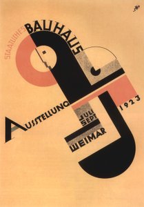 Bauhaus-utställningen reklam i Weimar