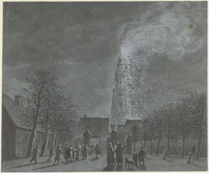 Brand i kyrktornet i Amersfoort