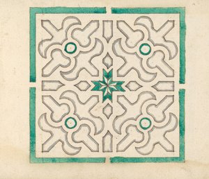 Album som innehåller 75 ritningar för trädgårdsspaljéer & Parterres, ca. 1610-40. av Jorg Rurfinger