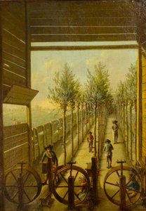 Kleingarenbaan på Jaagpad i Gouda år 1795 av Joris Herst