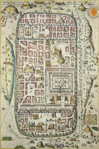 Karta över Jerusalem och det omgivande området, från 