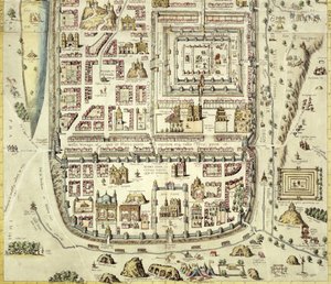 Karta över Jerusalem och det omgivande området, från 