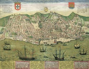 Karta över Lissabon, från 