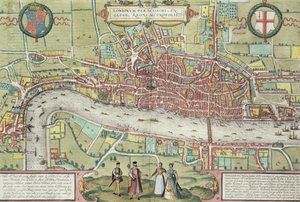 Karta över London, från 