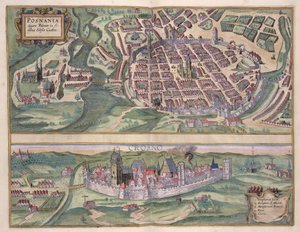 Karta över Poznan och Gruczno, från 