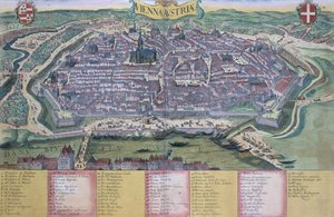 Karta över Wien, från 