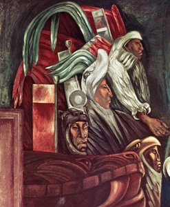 Aztec Warriors, från The Epic of American Civilization av José Clemente Orozco