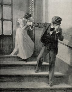 Sorgligt adjö. 1900 (ritning)
