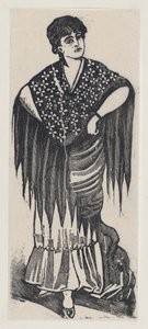 En zigenare, ca. 1880-1910., ca. 1880-1910. av José Guadalupe Posada