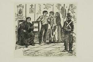 Corrido: En dömd mans dödsrum av José Guadalupe Posada