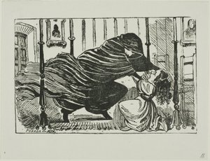 Illustration för en berättelse av José Guadalupe Posada