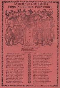 The Woman of a Hundred Husbands - Gilla nålar på av José Guadalupe Posada