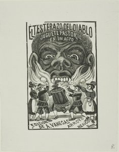 Djävulen slår med huvudet av José Guadalupe Posada