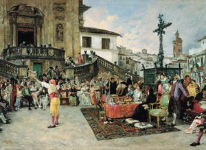 De heligas utlottning, målning av Jose Jimenez Aranda