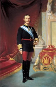 Alfonso XII (1857-1885)swedish の肖像 av José María Galván y Candela