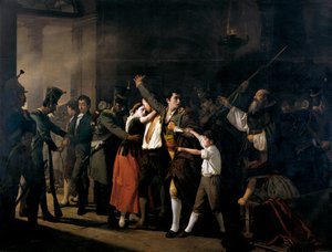Skjutning av de spanska patrioterna i Buen Suceso (i gryningen den 3 maj 1808) av José Marcelo Contreras y Muñoz