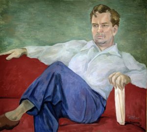 Porträtt av Manuel Altolaguirre av José Moreno Villa