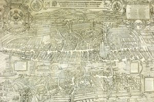 En utsiktsplan för Zürich, 1576 av Jos Murer
