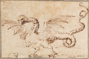 Studie av en drake, 1620-talet.