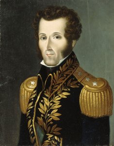 Porträtt av Marshall Antonio Jose de Sucre