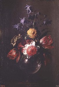 Stilleben av blommor