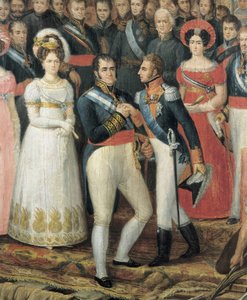 Ferdinand VII:s bark i Puerto de Santa Maria, 1823 (olja på duk)