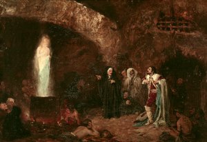 "Häxorna eller Faust" Illustration för verk av Johann Wolfgang von Goethe (1749-1832) (målning)