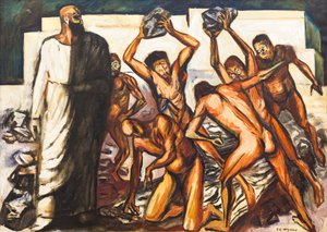 Sankt Stefans martyrskap av José Clemente Orozco