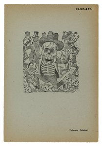Calavera brottsling av José Guadalupe Posada