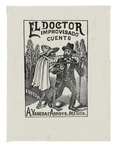 The Impromptu Doctor Tale, ca 1888-1913, tryckt 1942 (gravyr) av José Guadalupe Posada