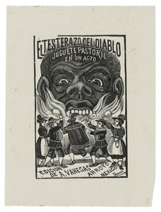 Djävulens huvud, ca 1900, tryckt 1942 (gravyr) av José Guadalupe Posada
