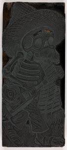 Tryckblock för Massornas Calavera, nr 2 av José Guadalupe Posada