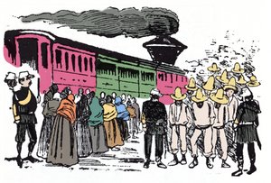 Den mexikanska revolutionen (1910-1920): Xylografi av Jose Guadalupe Posada (1852-1913) av José Guadalupe Posada