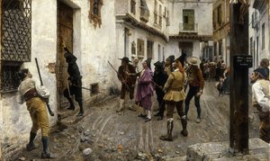 Rättvisa segrar, 1887 av Jose Jimenes Aranda