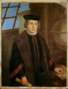 Porträtt av Christopher Columbus (Christopher Columbus, Cristoforo Colombo av Jose Roldan