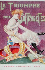 Omslag till "The Triumph of the Suffragettes", av Jacques Constant av Jose Roy