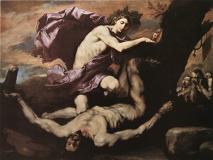Apollo och Marsyas, 1637.