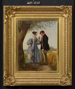 Mötet (”Den avvisade friaren”, ”En lantadelsmans frieri”) av Josef Danhauser