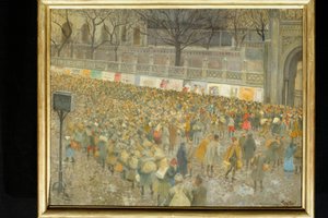Norra järnvägsstationen den 8 nov. 1918 av Josef Engelhart