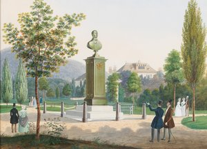 Ärkehertig Rudolf, kardinal ärkebiskop av Olomouc monument i Ischl. av Josef Hafner
