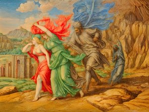 A1_Genesis_26-Flykten från Sodom och Gomorra av Josef Johann Michel