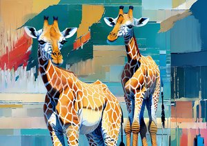 Djur giraffer 1