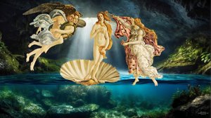 JJM-recreate_Botticelli-S_Die Geburt der Venus _undervatten