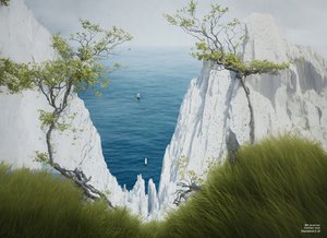 JJM återskapar Friedrich-C-D: Kritklippor på Rügen (panorama)
