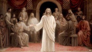 Jesus_visar sig för lärjungarna_01 av Josef Johann Michel